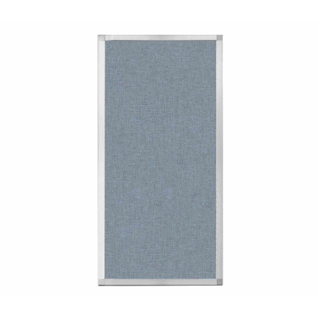 Hush Panel Configurable Cubicle Partition 2' X 4' Powder Blue Fabric